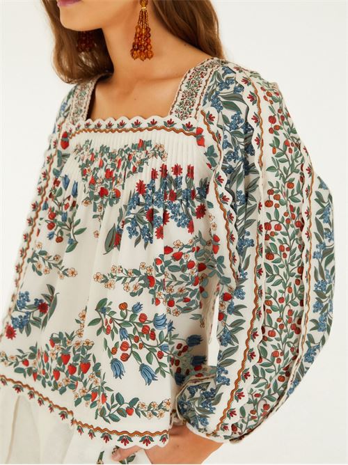 Fruit print shirt FARM RIO | 352183FRUITBEAUTY26049